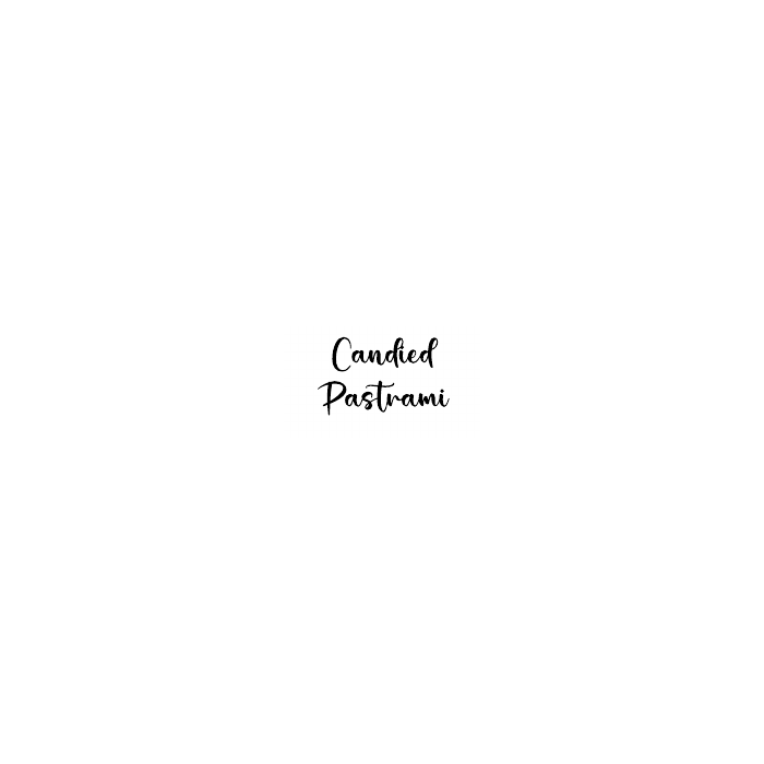 Candied Pastrami flavor label