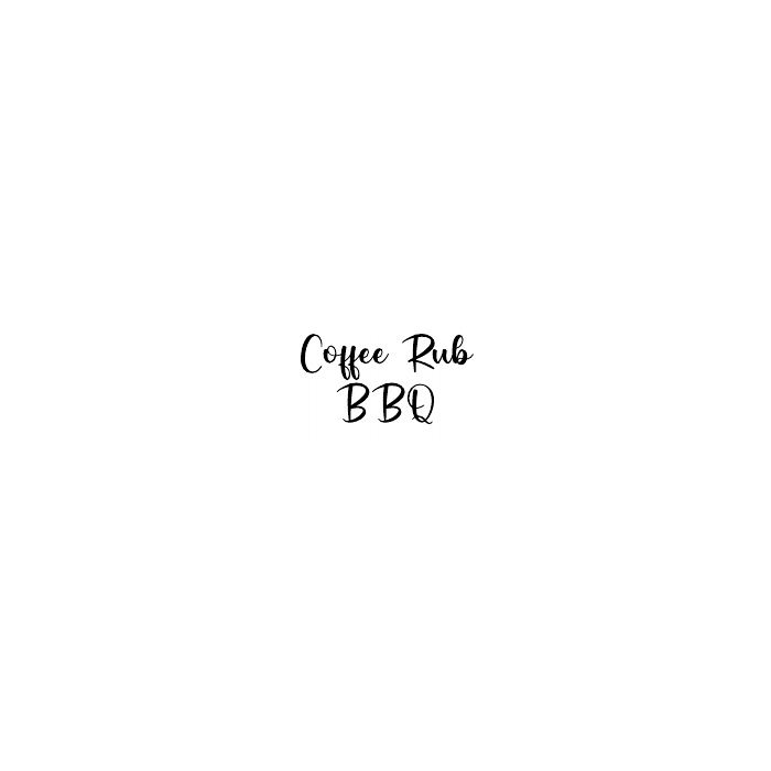 Coffee Rub BBQ flavor label