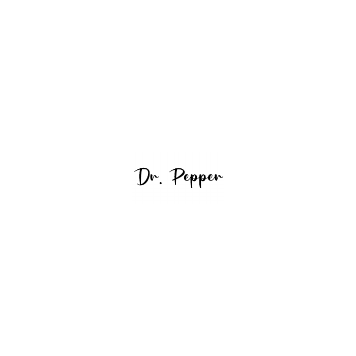 Dr. Pepper flavor label