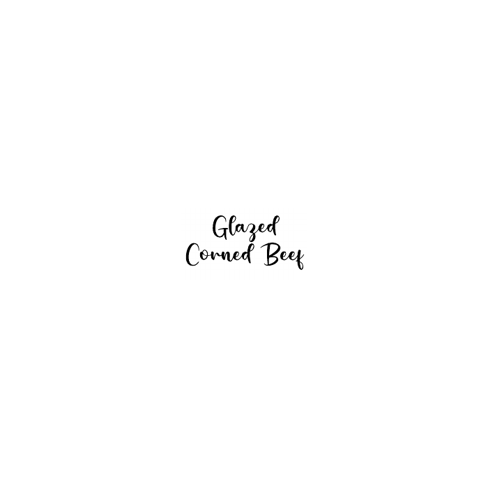 Glazed Corned Beef flavor label