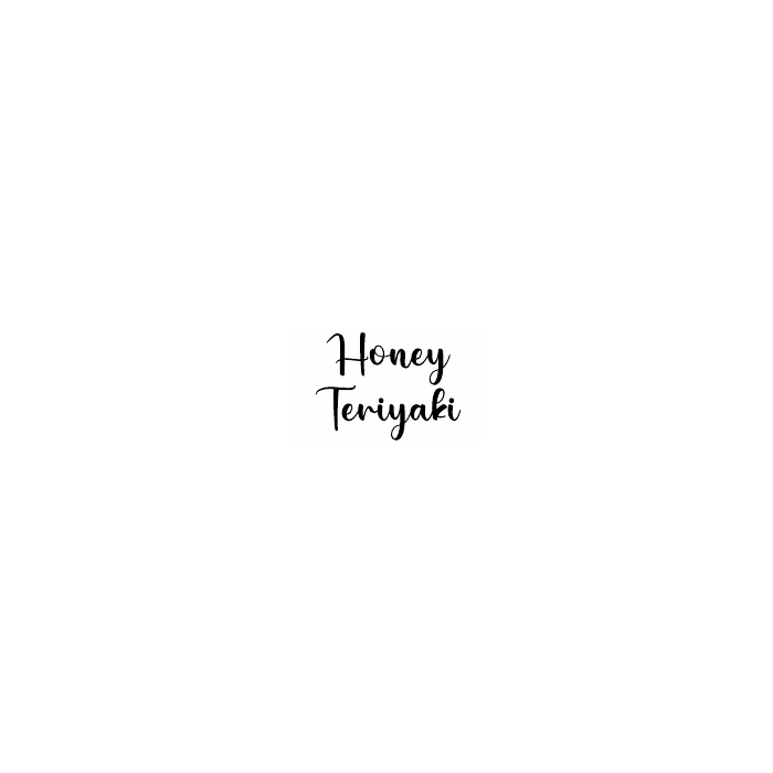 Honey Teriyaki flavor label
